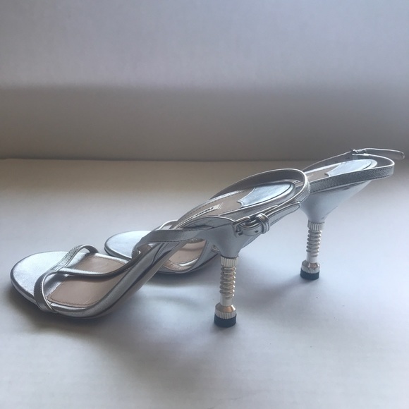 Miu Miu Bolt Heel T-Strap Sandal - Picture 5 of 13